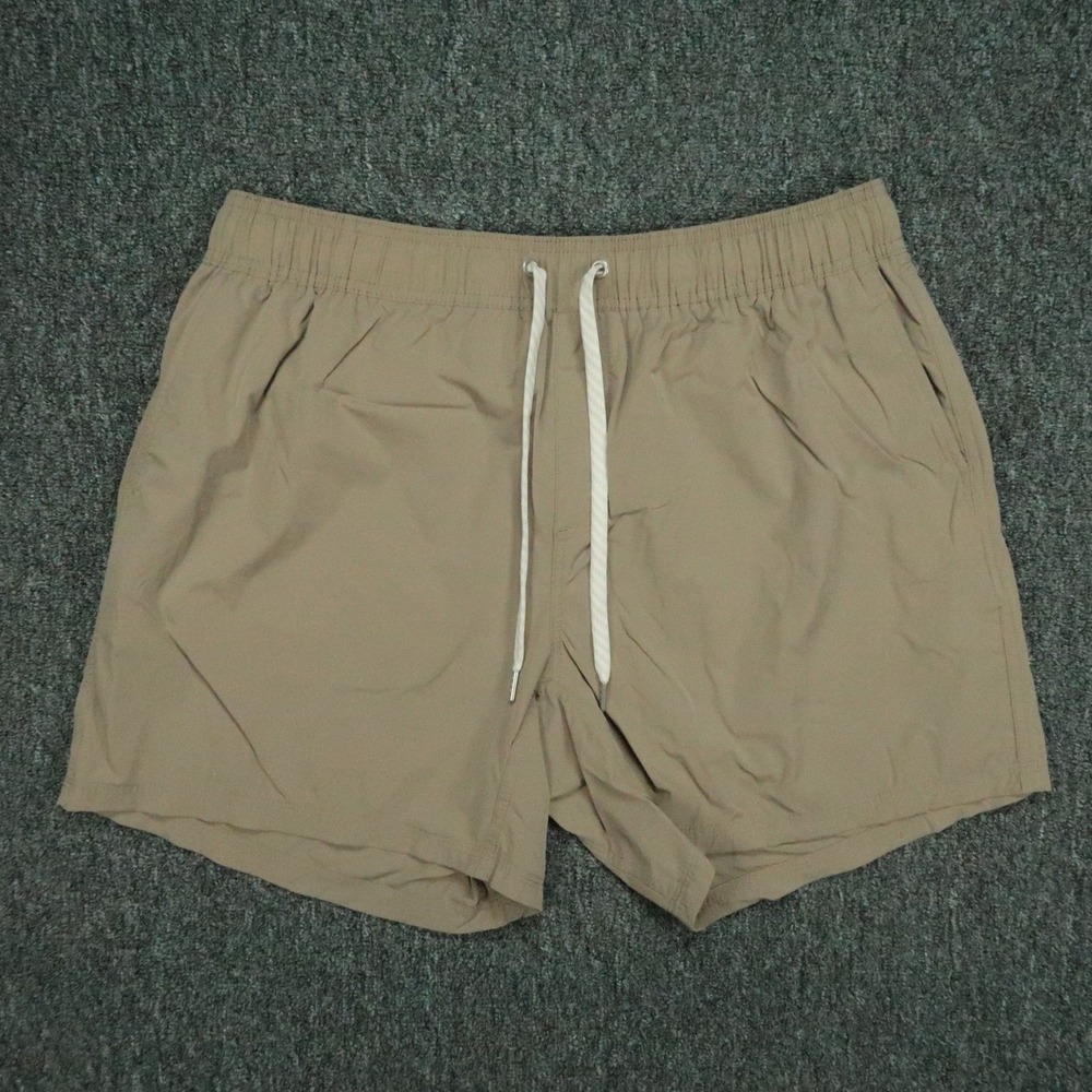Wowie Shorts Mens Extra Large Beige Tan Stretch Athletic Activewear